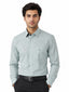 Men's Printed Regular Fit Formal Shirt |Aqua Blue Premium |100% Satin Cotton | Full Sleeves | Single Chest Pocket