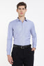 Clothizen Men's Solid Formal Shirt | Medium Blue | Premium | Cotton Enriched | Full Sleeves | Comfort Fit | Single Chest Pocket