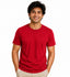 Clothizen Men's Premium 100% Cotton Solid T-Shirt | Red | Round Neck| Half Sleeves | Regular Fit | 180 GSM | Bio-Washed
