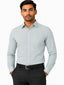Men's Printed Smart Fit Semi Formal Shirt | Aqaua Blue | Premium | 100% Cotton | Full Sleeves | Single Chest Pocket
