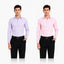Clothizen Men's Solid Formal Shirt pack of 2 Lavender | Pink| Premium | Cotton Enriched | Full Sleeves | Comfort Fit | Single Chest Pocket