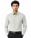 Men's Printed Regular Fit Formal Shirt | Cream | Premium | 100% Satin Cotton | Full Sleeves | Single Chest Pocket