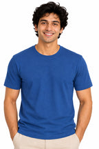 Clothizen Men's Premium 100% Cotton Solid T-Shirt | Black | Round Neck| Half Sleeves | Regular Fit | 180 GSM | Bio-Washed