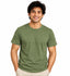 Clothizen Men's Premium 100% Cotton Solid T-Shirt | Olive | Round Neck| Half Sleeves | Regular Fit | 180 GSM | Bio-Washed
