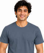 Clothizen Men's Premium 100% Cotton Solid T-Shirt | Black | Round Neck| Half Sleeves | Regular Fit | 180 GSM | Bio-Washed