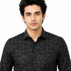 Men's Printed Regular Fit Semi Formal Shirt | Premium | 100% Cotton | Full Sleeves | Single Chest Pocket