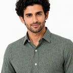 Men's Printed Regular Fit  Semi Formal Shirt | Premium | 100% Cotton | Full Sleeves | Single Chest Pocket
