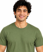 Clothizen Men's Premium 100% Cotton Solid T-Shirt | Black | Round Neck| Half Sleeves | Regular Fit | 180 GSM | Bio-Washed