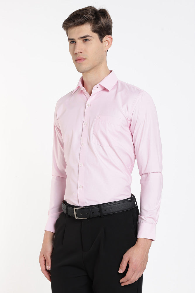 Clothizen Men's Solid Formal Shirt | Lavender | Premium | Cotton Enriched | Full Sleeves | Comfort Fit | Single Chest Pocket