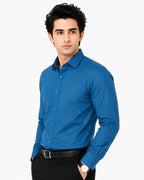Clothizen Men's Solid Formal Shirt | Deep Maroon | Premium | Cotton Enriched | Full Sleeves | Comfort Fit | Single Chest Pocket