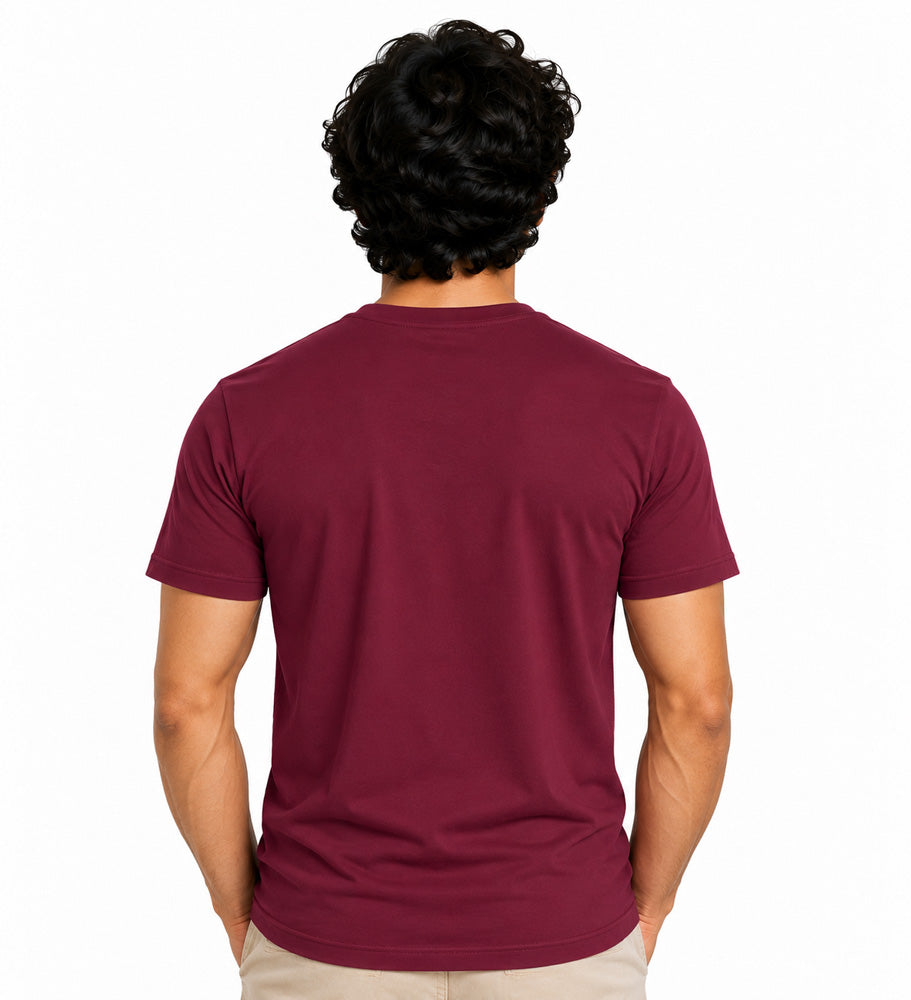 Clothizen Men's Premium 100% Cotton Solid T-Shirt | Black | Round Neck| Half Sleeves | Regular Fit | 180 GSM | Bio-Washed