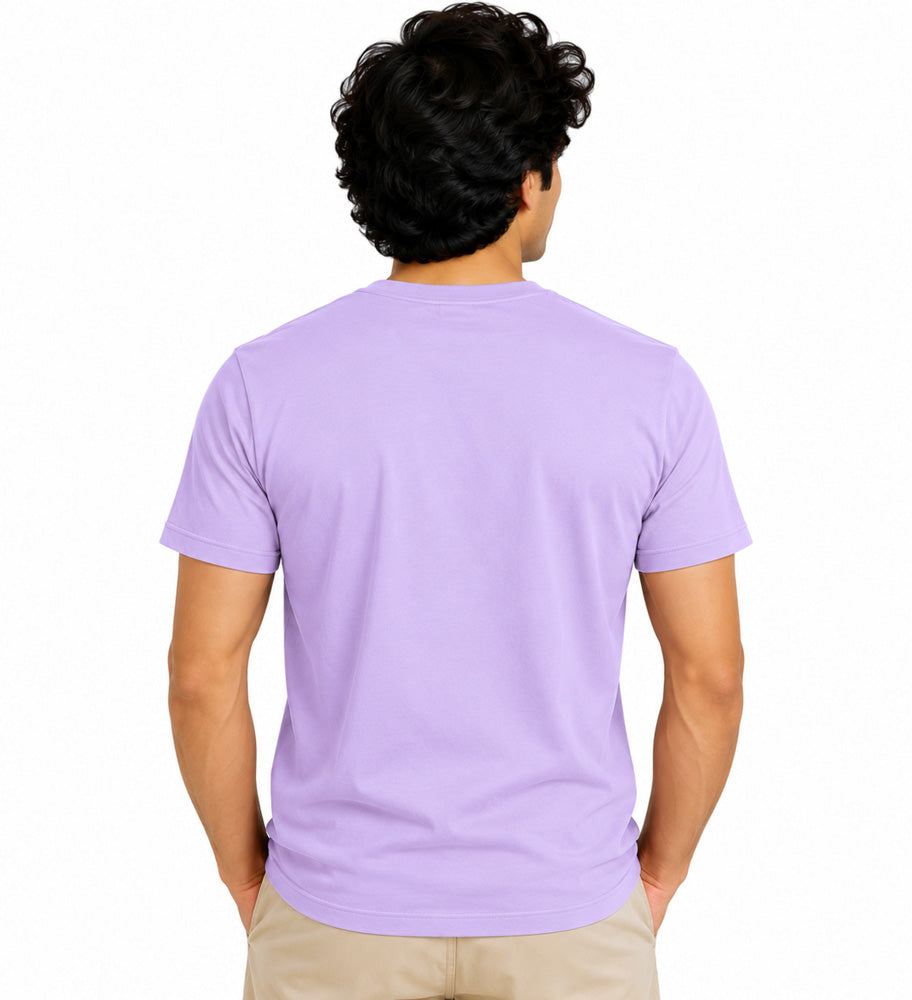 Clothizen Men's Premium 100% Cotton Solid T-Shirt | Black | Round Neck| Half Sleeves | Regular Fit | 180 GSM | Bio-Washed