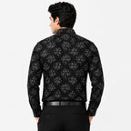 Men's Printed Regular Fit Semi Formal Shirt | Premium | 100% Cotton | Full Sleeves | Single Chest Pocket