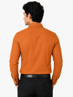 Clothizen Men's Solid Formal Shirt | Deep Maroon | Premium | Cotton Enriched | Full Sleeves | Comfort Fit | Single Chest Pocket