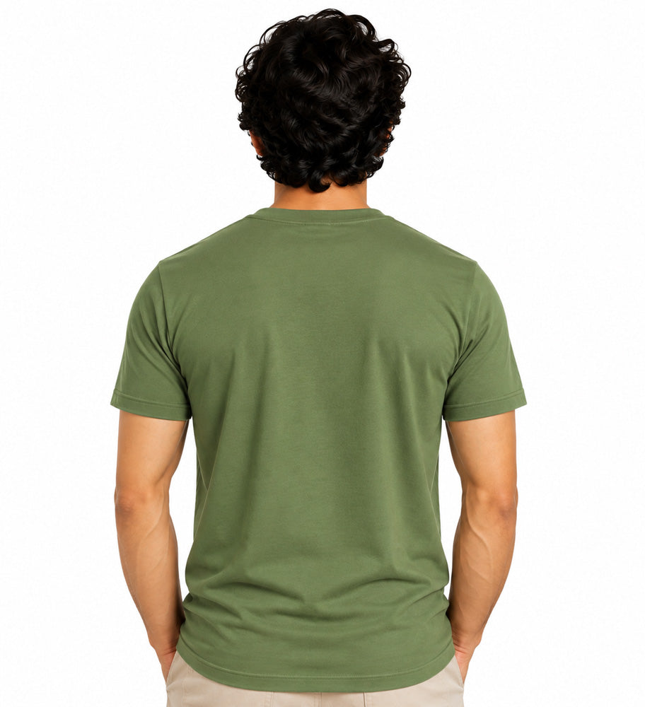 Clothizen Men's Premium 100% Cotton Solid T-Shirt | Black | Round Neck| Half Sleeves | Regular Fit | 180 GSM | Bio-Washed
