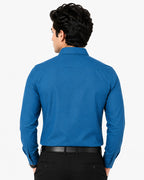 Clothizen Men's Solid Formal Shirt | Deep Maroon | Premium | Cotton Enriched | Full Sleeves | Comfort Fit | Single Chest Pocket