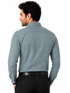Men's Printed Regular Fit Semi Formal Shirt | Premium | 100% Cotton | Full Sleeves | Single Chest Pocket