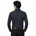 Men's Printed Regular Fit Semi Formal Shirt | Premium | 100% Cotton | Full Sleeves | Single Chest Pocket