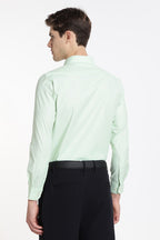 Clothizen Men's Solid Formal Shirt | Lavender | Premium | Cotton Enriched | Full Sleeves | Comfort Fit | Single Chest Pocket