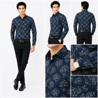 Men's Printed Regular Fit Semi Formal Shirt | Premium | 100% Cotton | Full Sleeves | Single Chest Pocket