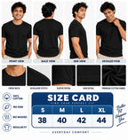 Clothizen Men's Premium 100% Cotton Solid T-Shirt | Black | Round Neck| Half Sleeves | Regular Fit | 180 GSM | Bio-Washed