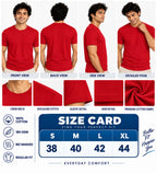 Clothizen Men's Premium 100% Cotton Solid T-Shirt | Black | Round Neck| Half Sleeves | Regular Fit | 180 GSM | Bio-Washed