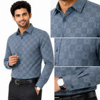 Men's Printed Regular Fit  Semi   Formal Shirt | Premium | 100% Cotton | Full Sleeves | Single Chest Pocket