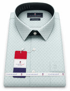 Men's Striped Smart Fit Semi Formal Shirt | Cream | Premium | 100% Cotton | Full Sleeves | Single Chest Pocket