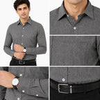 Men's Printed Regular Fit  Semi Formal Shirt | Premium | 100% Cotton | Full Sleeves | Single Chest Pocket