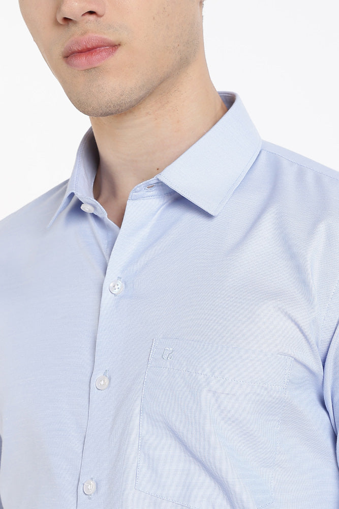 Clothizen Men's Solid Formal Shirt | Lavender | Premium | Cotton Enriched | Full Sleeves | Comfort Fit | Single Chest Pocket