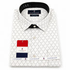 Men's Printed Regular Fit Semi Formal Shirt | Premium | 100% Cotton | Full Sleeves | Single Chest Pocket