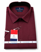 Men's Solid Formal Shirt | Light Grey | Premium | Cotton | Half Sleeves | Single Chest Pocket