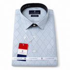Men's Printed Regular Fit Semi Formal Shirt |  Premium | 100% Cotton | Full Sleeves | Single Chest Pocket
