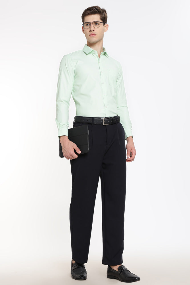 Clothizen Men's Solid Formal Shirt | Lavender | Premium | Cotton Enriched | Full Sleeves | Comfort Fit | Single Chest Pocket