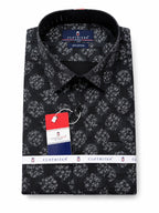 Men's Printed Regular Fit Semi Formal Shirt | Premium | 100% Cotton | Full Sleeves | Single Chest Pocket