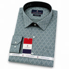 Men's Printed Regular Fit Semi Formal Shirt | Premium | 100% Cotton | Full Sleeves | Single Chest Pocket