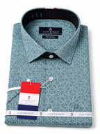 Men's Printed Slim Fit Semi Formal Shirt | Premium | 100% Cotton | Half Sleeves | Single Chest Pocket