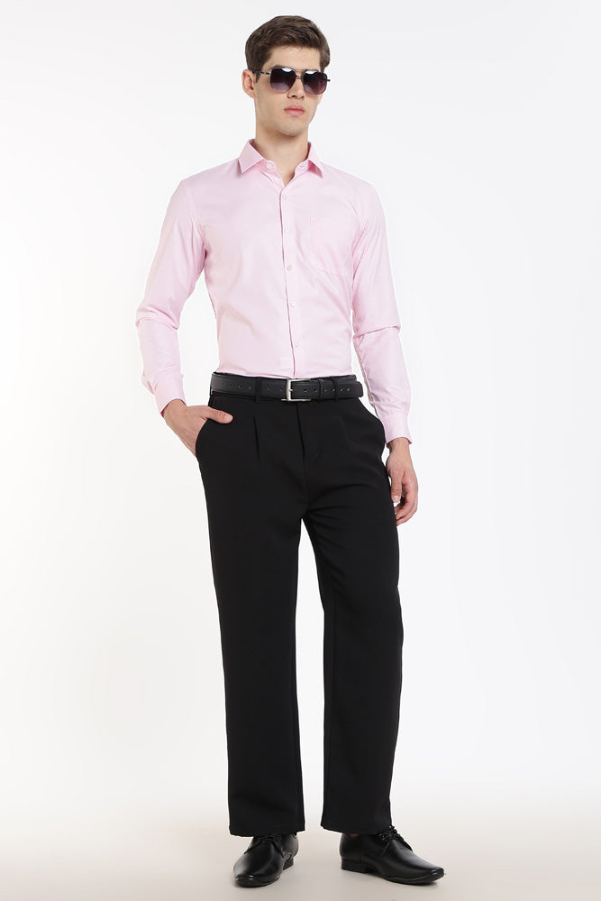 Clothizen Men's Solid Formal Shirt | Lavender | Premium | Cotton Enriched | Full Sleeves | Comfort Fit | Single Chest Pocket
